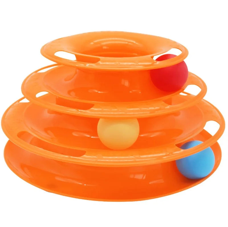 Three-Layer Ball Cat Turntable Toy