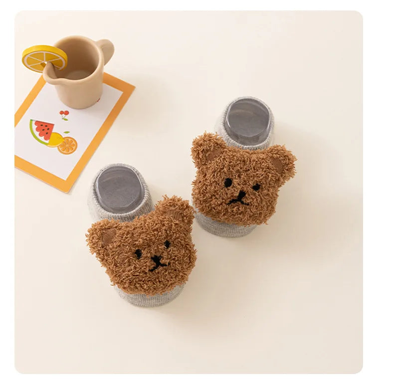 Cute Bear Newborn Baby Socks 0-3Y