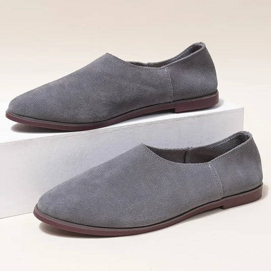 AIYUQI Women's Genuine Leather Ballet Flats
