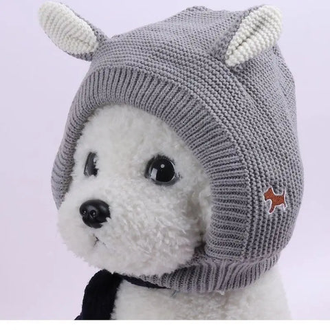 Winter Warm Dog Hat Ear Muffs - Noise Protection & Windproof Ears Covers for Small and Medium Puppies