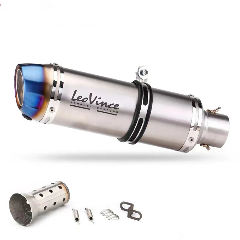 51mm Motorcycle Exhaust Muffler Pipe LeoVince Escape Moto
