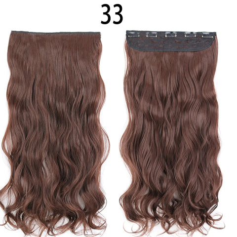 Long Straight Hairstyle 5 Clip Natural Hair Extension