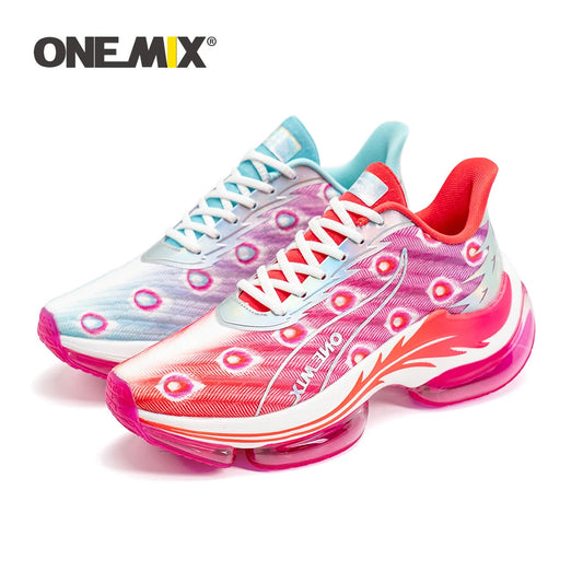 ONEMIX Men's Running Shoes - Air Cushion Sneakers for Height Increase and Comfort