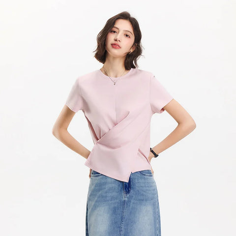 Semir dames cropped T-shirt met korte mouwen