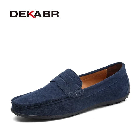 DEKABR Echte leren mocassins voor heren 