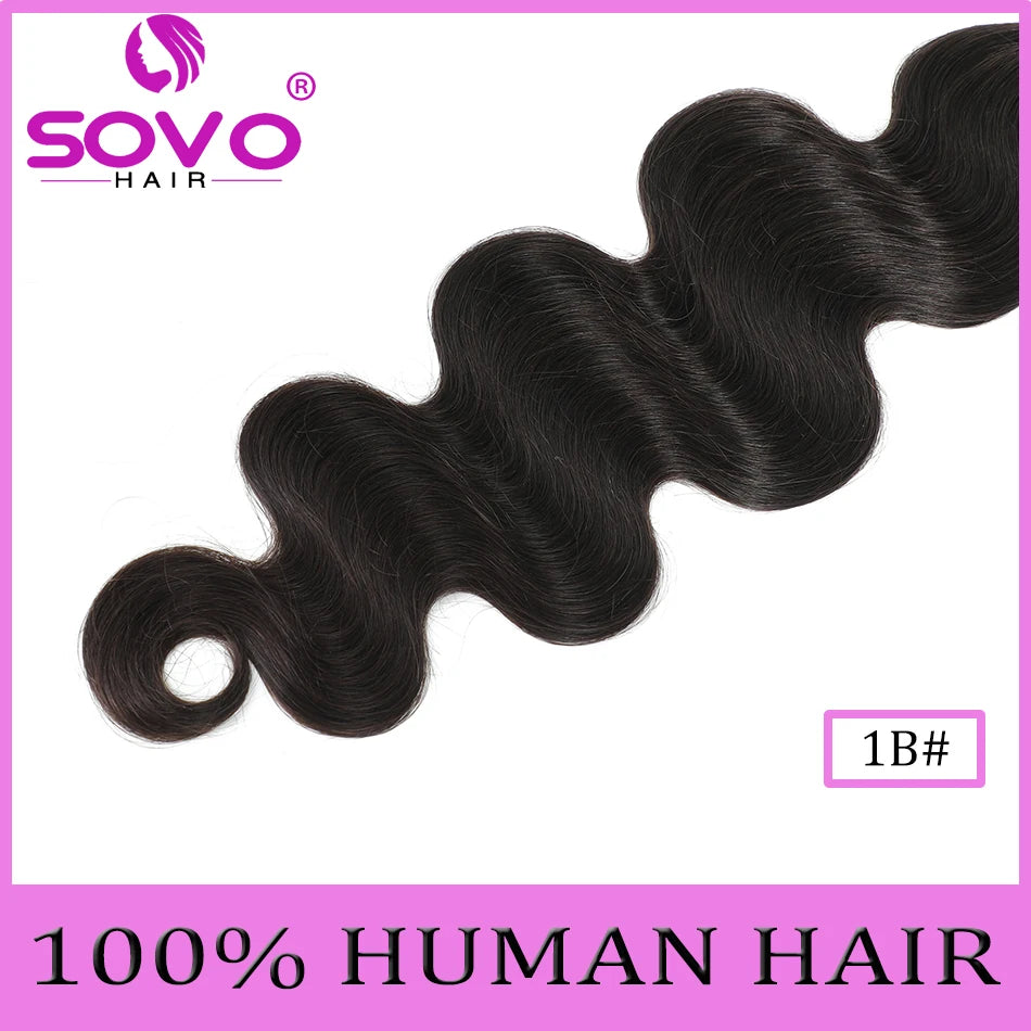 Body Wave Clip In Hair Extensions - 10 Pcs Set