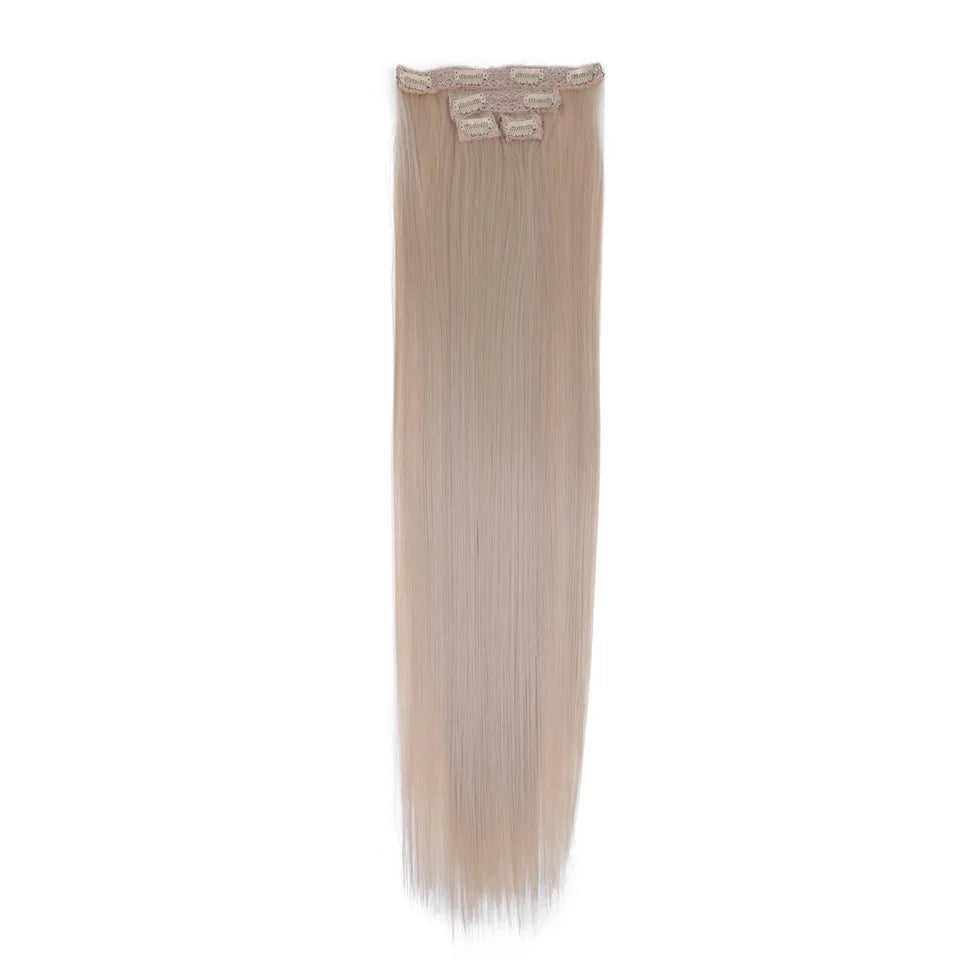 FASHION IDOL 8 Clips In Hair Extensions - Lang Steil Blond 60CM