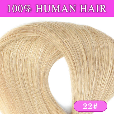 Clip-in haarextensies van 100-200 gram - donkerbruin, 100% Remy-haar