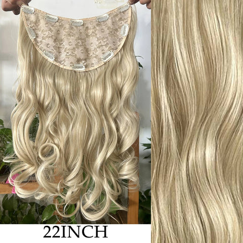 7 stuks/set 16 clips haarverlenging - zwarte ombre hittebestendige vezel