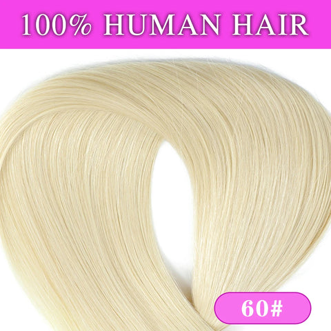 V-Shape Clip In Hair Extensions - 100% Human Hair, 5 Clips, 14-26 Inch