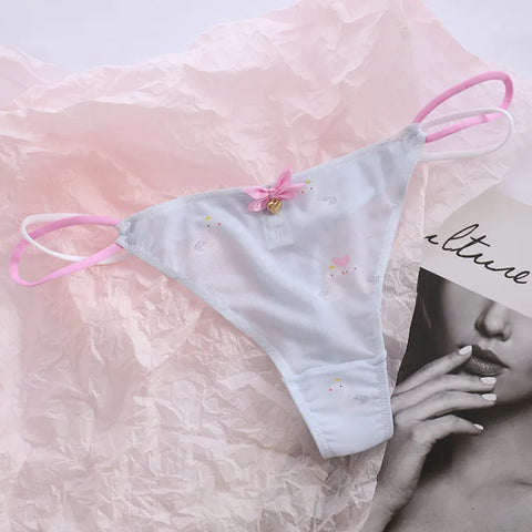 Cute G-String Thongs for Girls Aged 12-16 | Soft Silk Bikini Panties