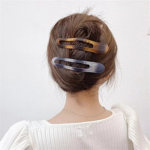Acrylic Matte Duckbill Hair Claws and Barrettes - Stylish Hair Accessories for Women