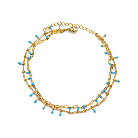 Elegant Zircon Flowers Bracelet for Women and Girls – Luxury Gold Color Stainless Steel Plant Charm Jewelry