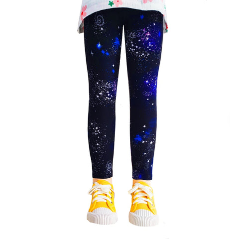 Cute Flower Print Girls Leggings