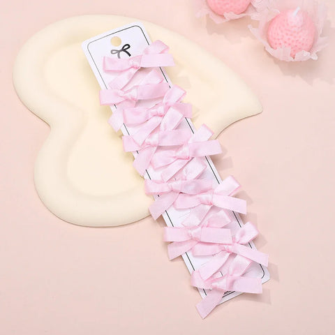 Effen mini strik haarspeldjes voor kinderen - 4/6/8/10 stuks balletaccessoires
