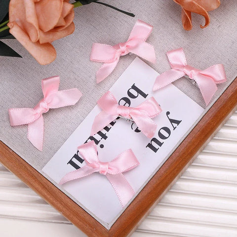 Y2K Girls Mini Hair Clips - Handmade Bow Hairpins and Accessories