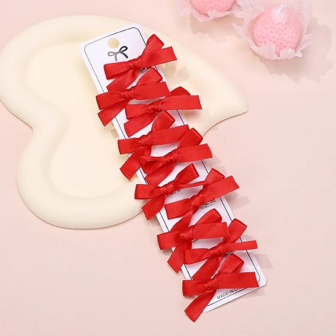 Effen mini strik haarspeldjes voor kinderen - 4/6/8/10 stuks balletaccessoires
