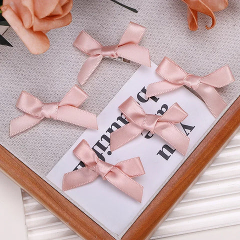 Y2K Girls Mini Hair Clips - Handmade Bow Hairpins and Accessories