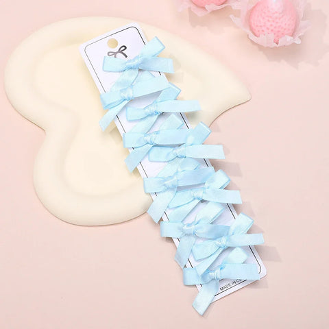 Effen mini strik haarspeldjes voor kinderen - 4/6/8/10 stuks balletaccessoires