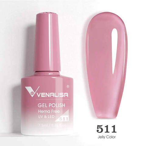 Venalisa VIP5 HEMA FREE Jelly Pink Nude Collection Nail Gel Polish