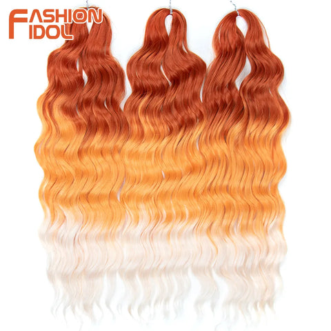 Anna 24 Inch Synthetic Hair Water Wave Braiding Hair Extensions