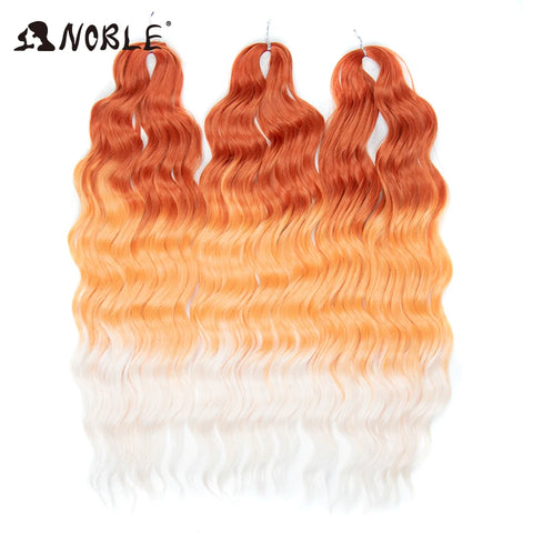 Noble Hair Water Wave Twist Crochet Hair - Ombre Blonde Pink 24 Inch
