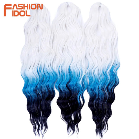 Anna 24 Inch Synthetic Hair Water Wave Braiding Hair Extensions