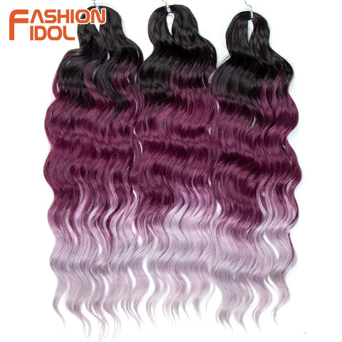 Anna 24 Inch Synthetic Hair Water Wave Braiding Hair Extensions