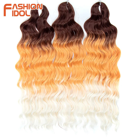 Anna 24 Inch Synthetic Hair Water Wave Braiding Hair Extensions