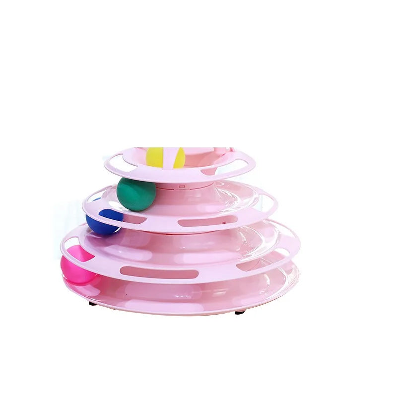 Three-Layer Ball Cat Turntable Toy