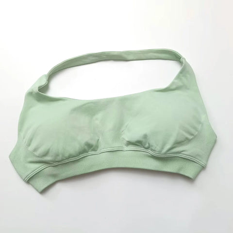 NCLAGEN Impact Sports Bra for Women - High Support Halter Top for Gym and Yoga