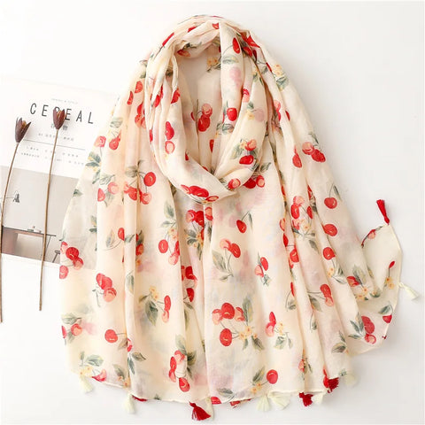 Luxury Cotton Scarf for Women - Stylish Large Shawl