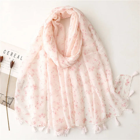 Luxury Cotton Scarf for Women - Stylish Large Shawl
