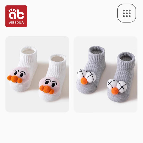 AIBEDILA Cute Cartoon Animals Baby Socks