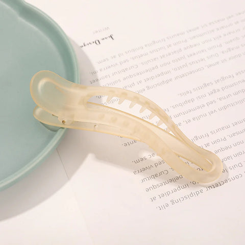 Acrylic Matte Duckbill Hair Claws and Barrettes - Stylish Hair Accessories for Women