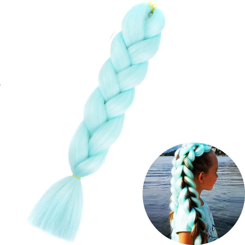 24" Synthetic Yaki Braids Hair - Ombre Kanekalon Jumbo Braid Hair Extensions for Women
