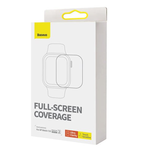 Baseus Hydrogel Screen Protector for Apple Watch 8/7/6/SE/SE2/5/4 - Full Coverage, Soft & Flexible 40/41/44/45mm