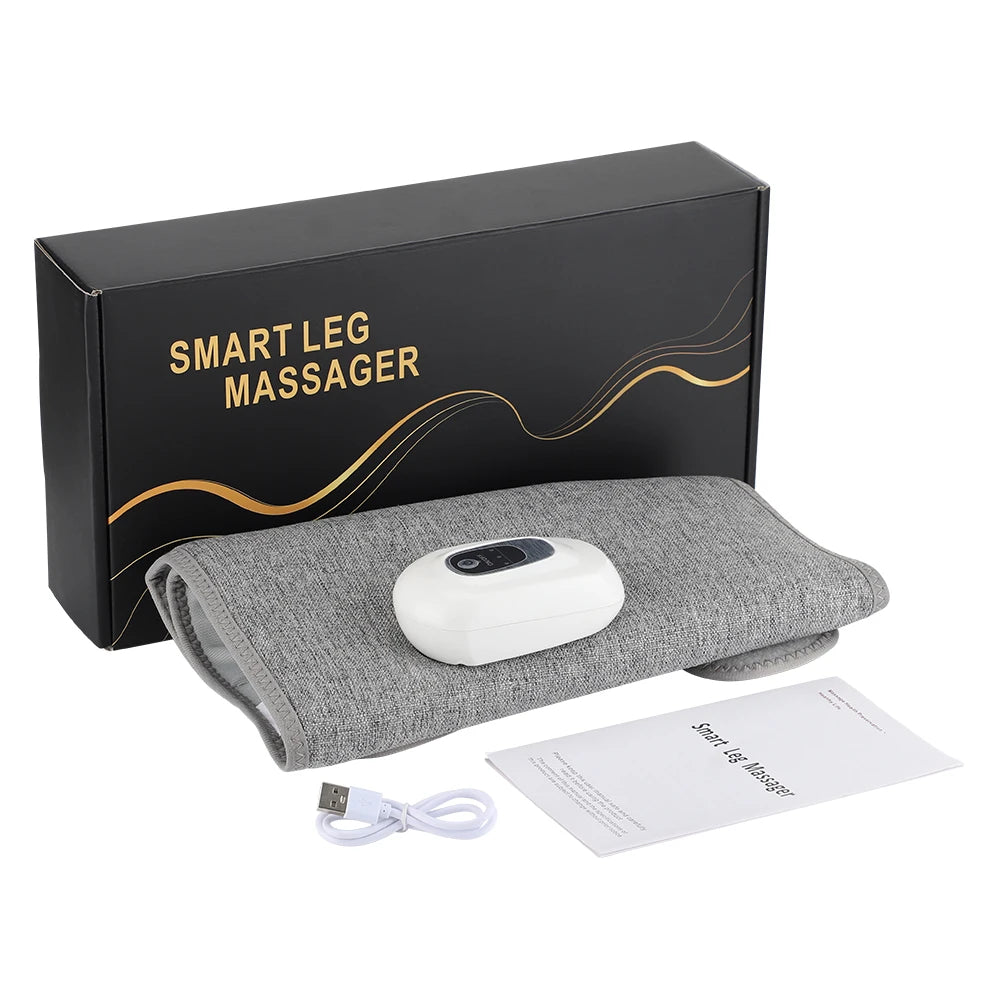 Wireless Rechargeable Electric Leg Massager - 3 Modes Air Compression Calf Massage