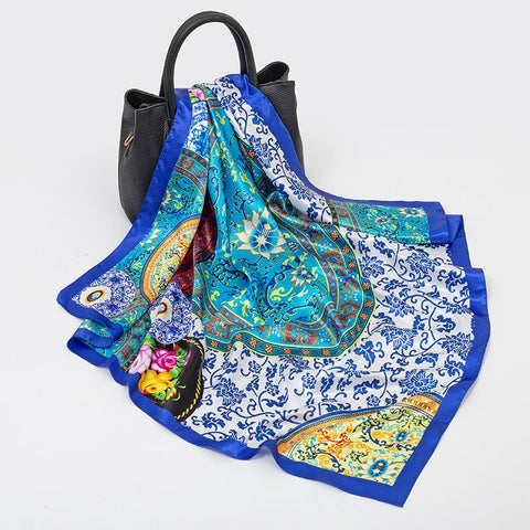 2024 Luxury Silk Shawl Square Scarf