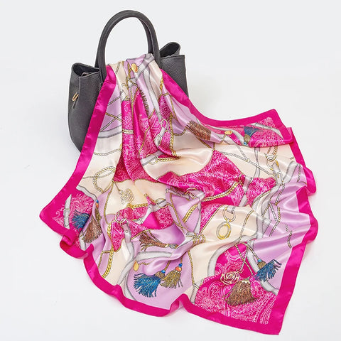 2024 Luxury Silk Shawl Square Scarf