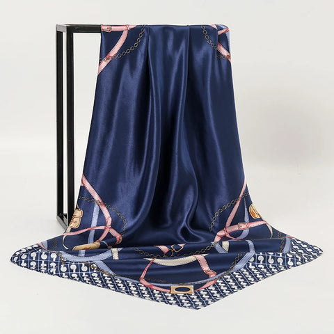 Elegant Silk Square Scarf for Women