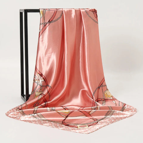 Elegant Silk Square Scarf for Women