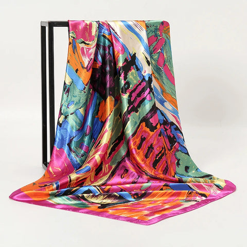 2024 Luxury Silk Shawl Square Scarf
