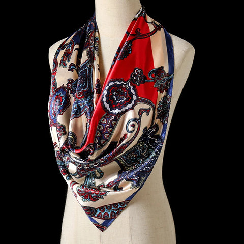 2024 Luxury Silk Shawl Square Scarf