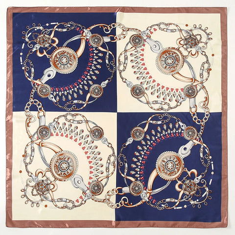 Elegant Silk Square Scarf for Women