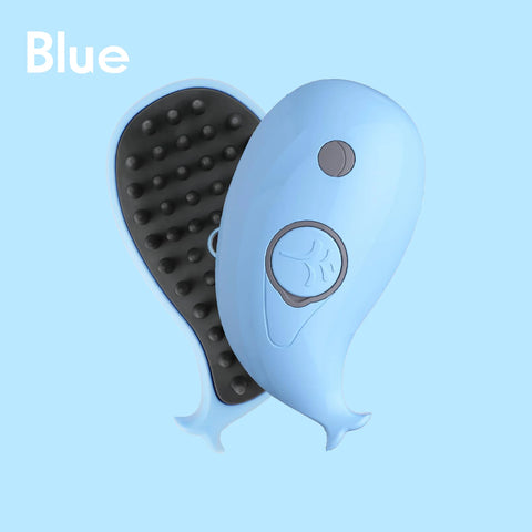 3-in-1 Electric Pet Brush - Cat & Dog Grooming with Spray & Massage