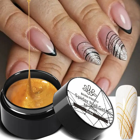 BORN PRETTY Metallic Painting Gel - Gold & Silver