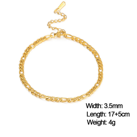 Skyrim Stainless Steel Gold Color Bracelet - Trendy Minimalist Jewelry for Women