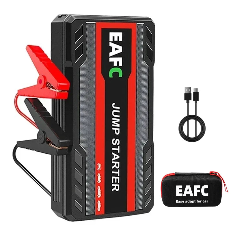 EAFC 2000A Portable Car Jump Starter and Power Bank - 20000 mAh Battery Booster for 12V Diesel and Gas Vehicles