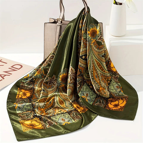 2024 Luxury Silk Shawl Square Scarf